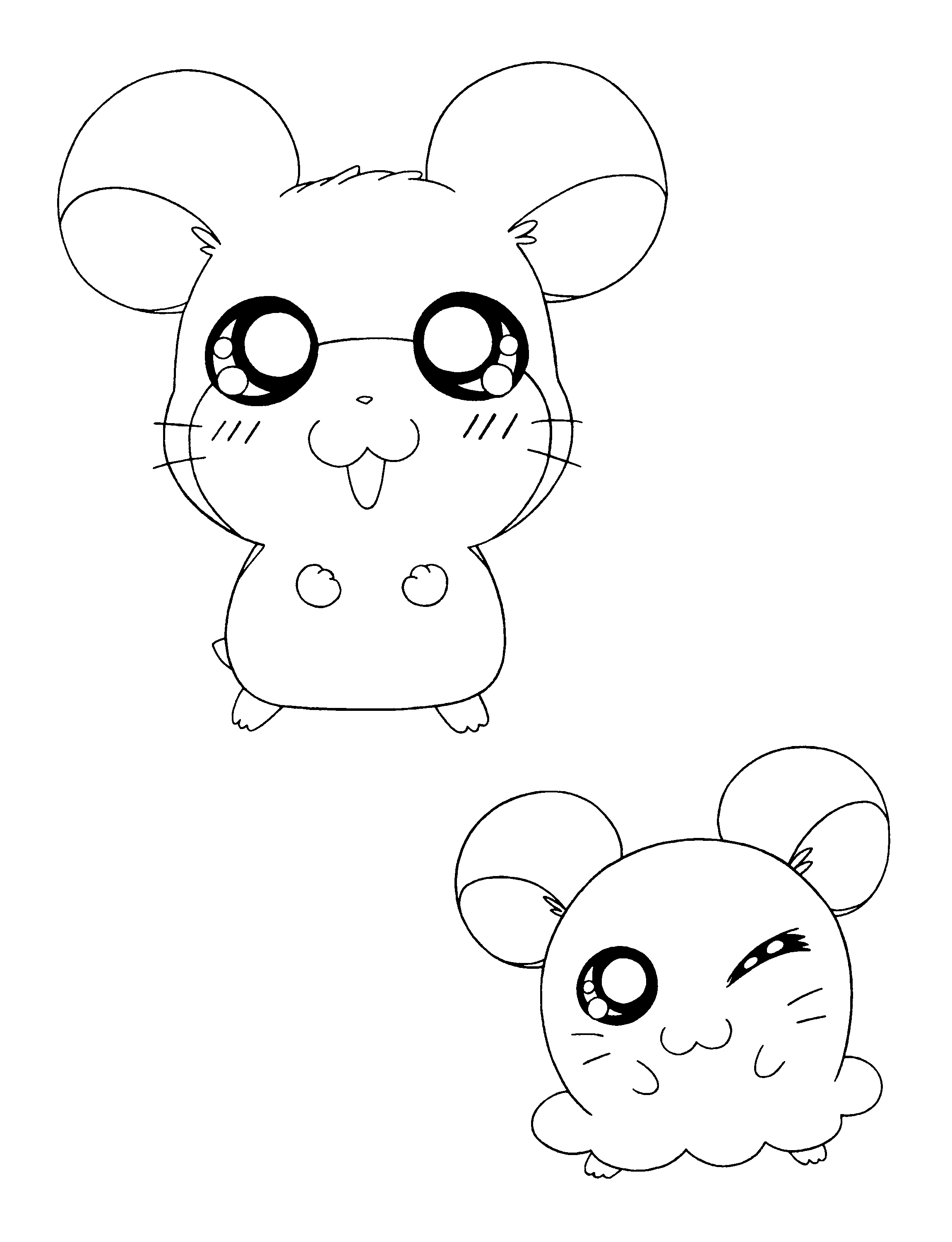 Página para colorir: Hamtaro (desenhos animados) #40158 - Páginas para Colorir Imprimíveis Gratuitamente