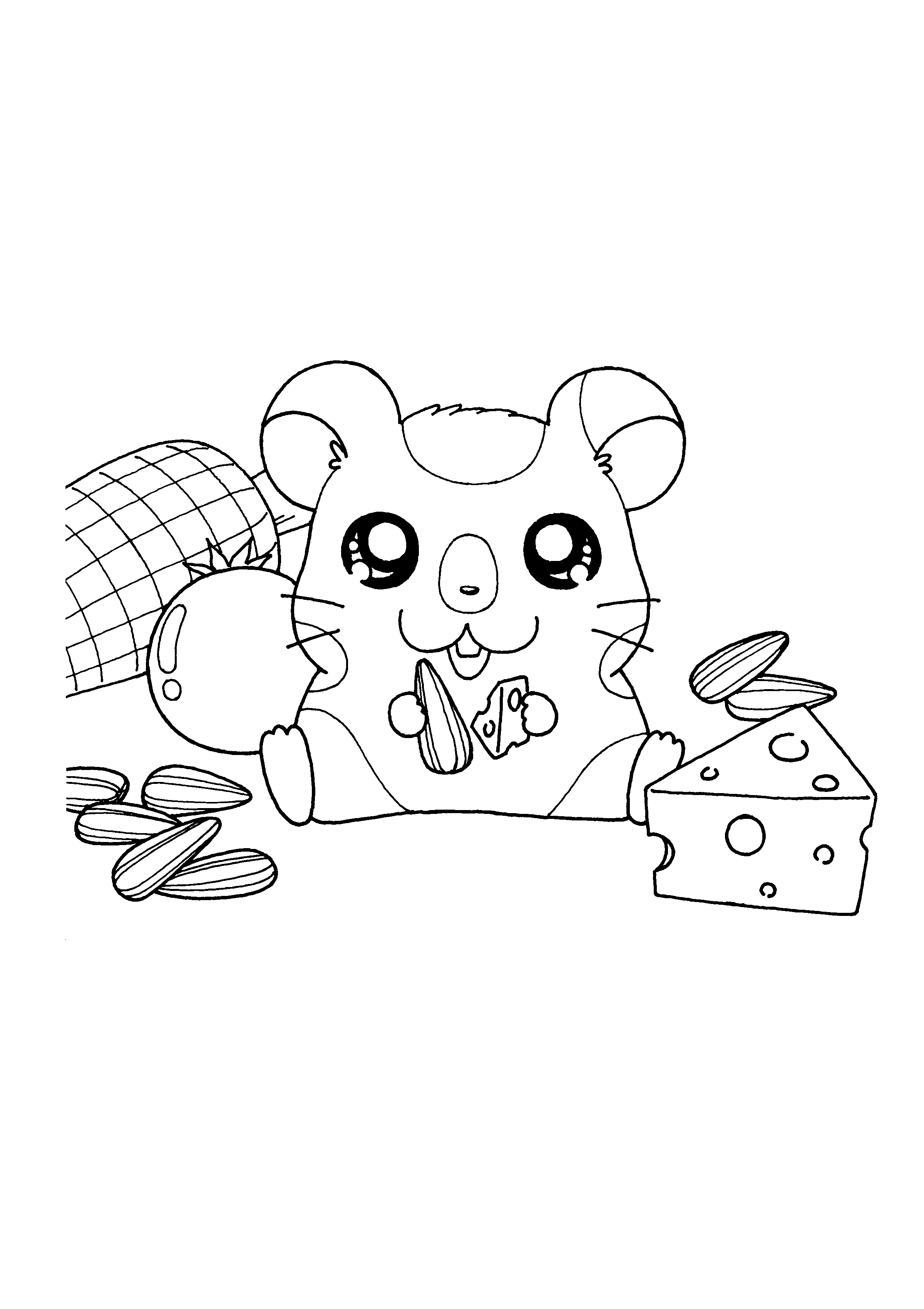 Página para colorir: Hamtaro (desenhos animados) #40161 - Páginas para Colorir Imprimíveis Gratuitamente