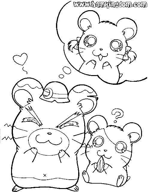 Página para colorir: Hamtaro (desenhos animados) #40187 - Páginas para Colorir Imprimíveis Gratuitamente