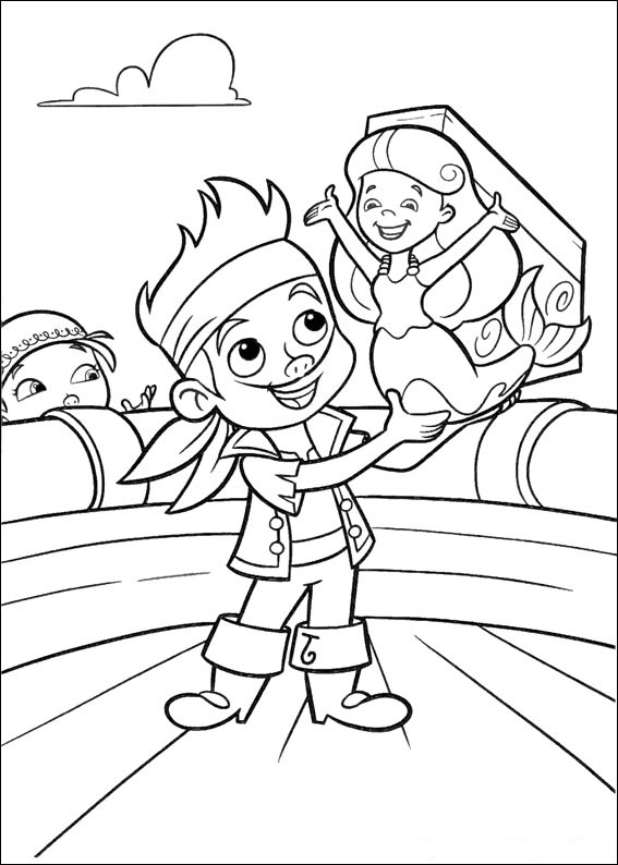Página para colorir: Jake e os Piratas da Terra do Nunca (desenhos animados) #42244 - Páginas para Colorir Imprimíveis Gratuitamente