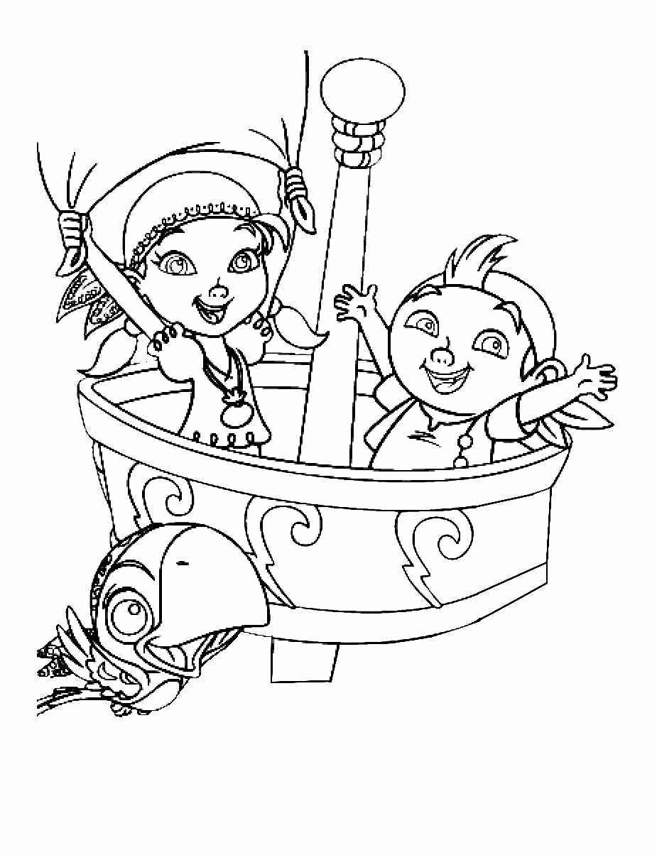 Página para colorir: Jake e os Piratas da Terra do Nunca (desenhos animados) #42282 - Páginas para Colorir Imprimíveis Gratuitamente
