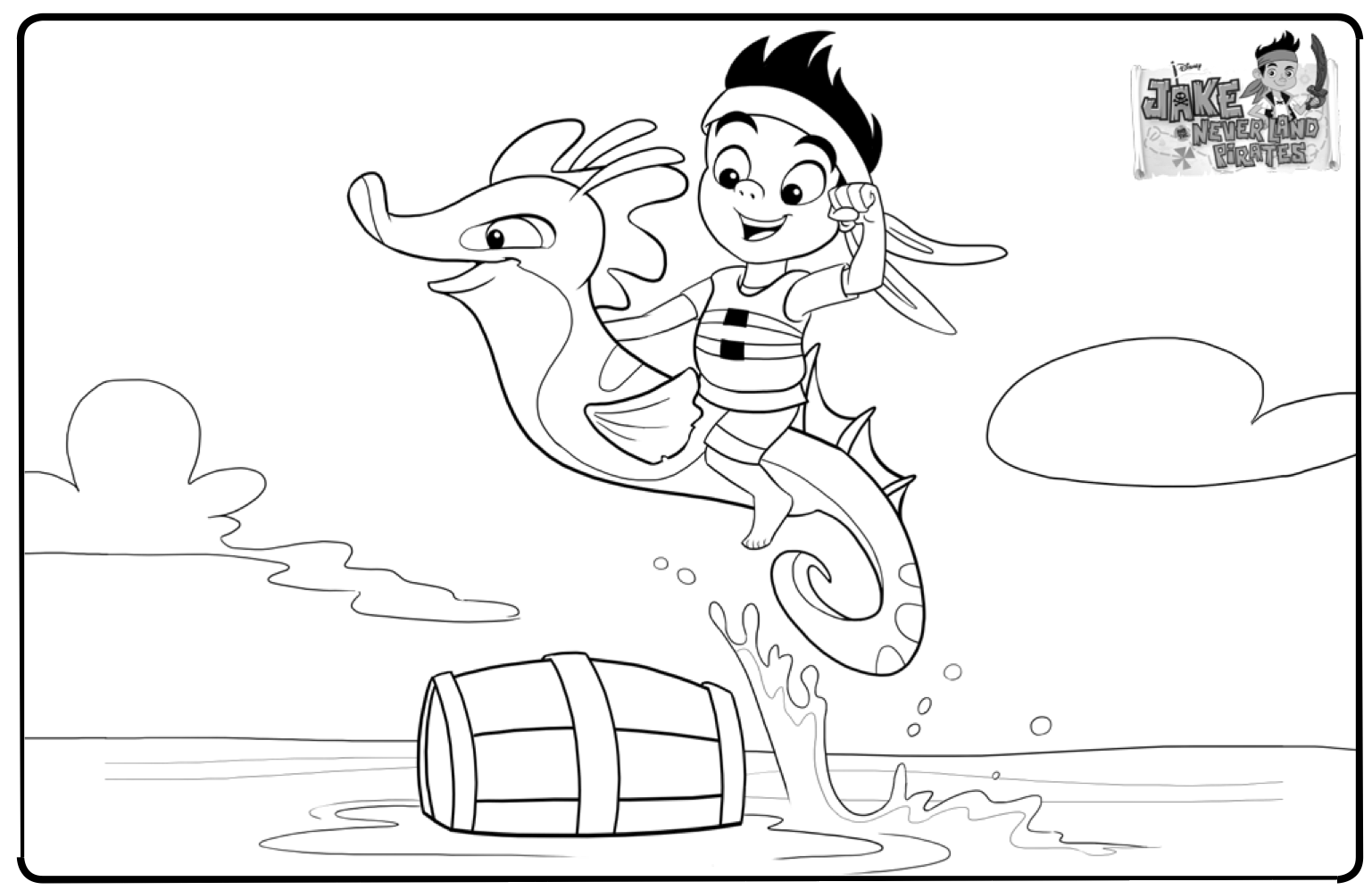 Página para colorir: Jake e os Piratas da Terra do Nunca (desenhos animados) #42501 - Páginas para Colorir Imprimíveis Gratuitamente