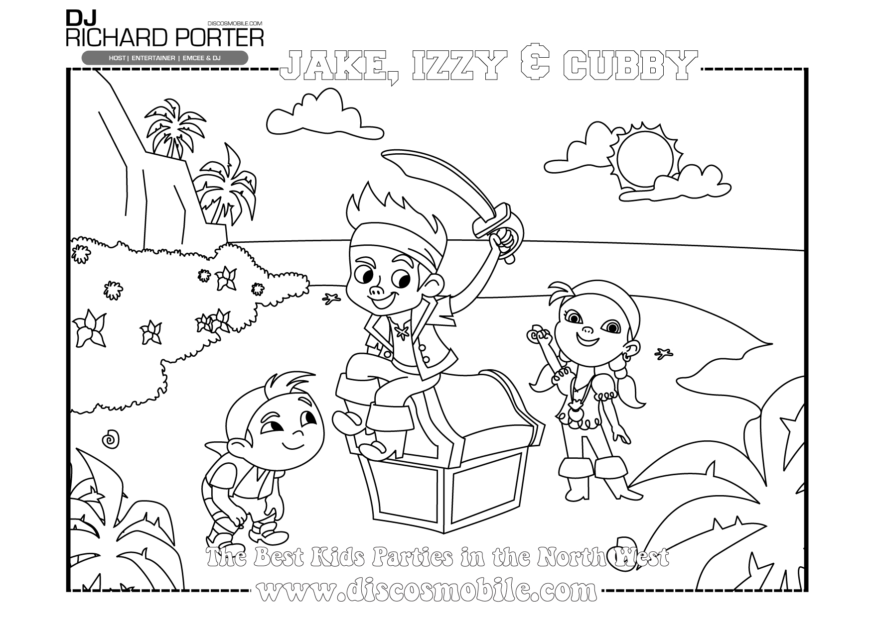 Página para colorir: Jake e os Piratas da Terra do Nunca (desenhos animados) #42513 - Páginas para Colorir Imprimíveis Gratuitamente