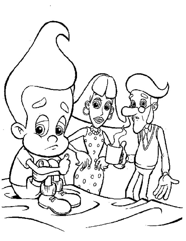 Página para colorir: Jimmy Neutron (desenhos animados) #48903 - Páginas para Colorir Imprimíveis Gratuitamente