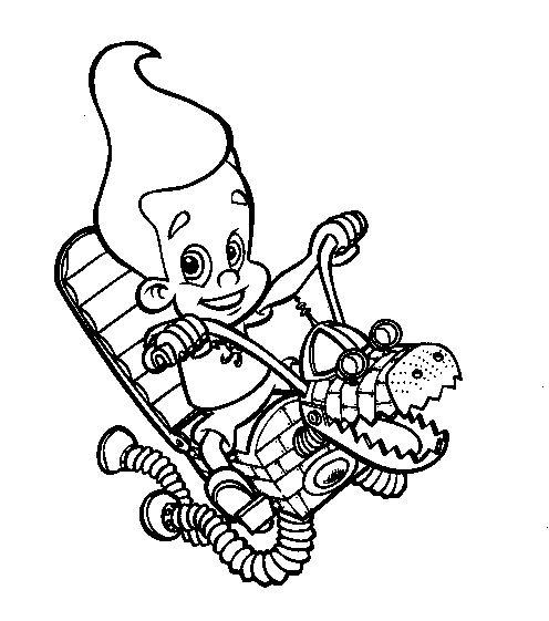 Página para colorir: Jimmy Neutron (desenhos animados) #48912 - Páginas para Colorir Imprimíveis Gratuitamente