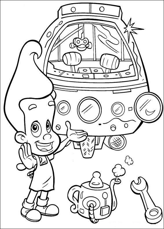 Página para colorir: Jimmy Neutron (desenhos animados) #48926 - Páginas para Colorir Imprimíveis Gratuitamente