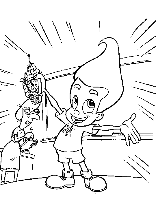 Página para colorir: Jimmy Neutron (desenhos animados) #48932 - Páginas para Colorir Imprimíveis Gratuitamente