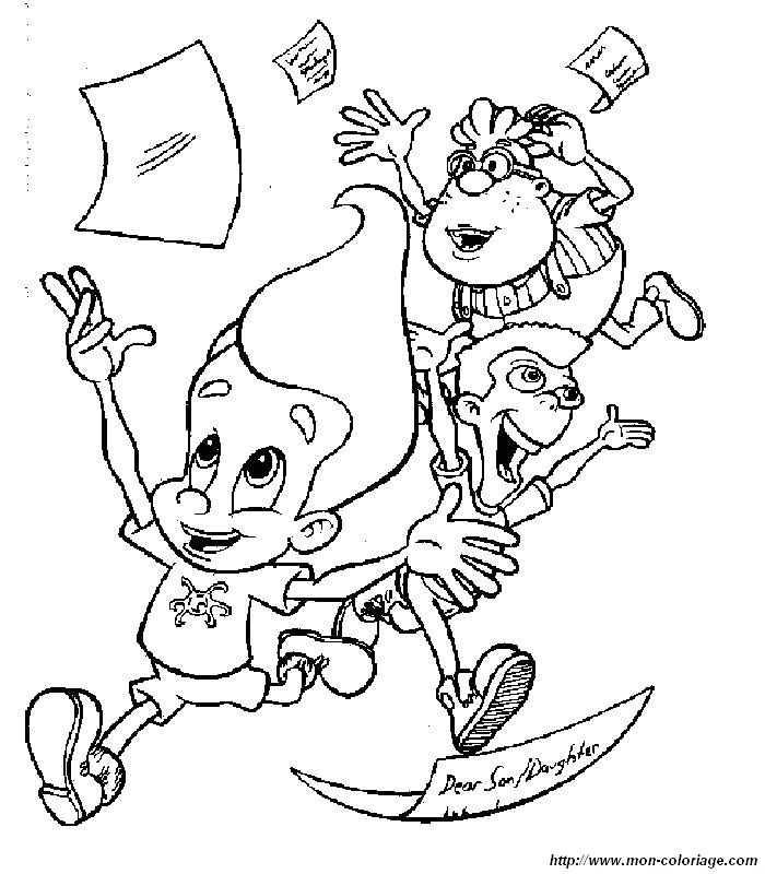 Página para colorir: Jimmy Neutron (desenhos animados) #48960 - Páginas para Colorir Imprimíveis Gratuitamente