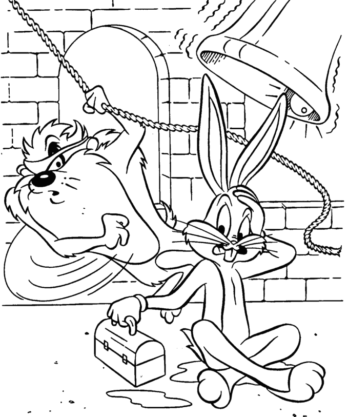 Página para colorir: Looney Tunes (desenhos animados) #39215 - Páginas para Colorir Imprimíveis Gratuitamente