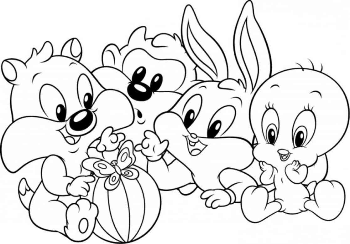 Página para colorir: músicas de bebê looney (desenhos animados) #26565 - Páginas para Colorir Imprimíveis Gratuitamente