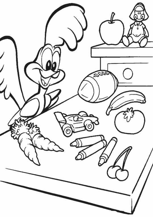 Página para colorir: músicas de bebê looney (desenhos animados) #26583 - Páginas para Colorir Imprimíveis Gratuitamente