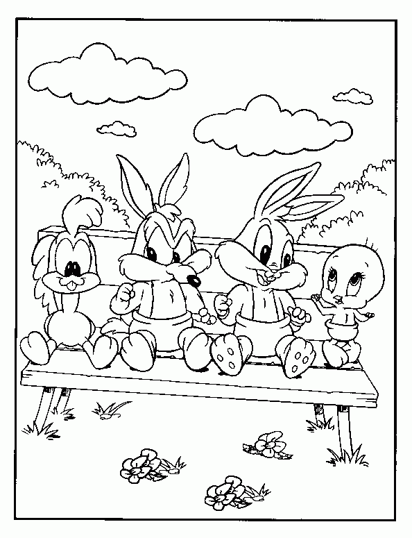 Página para colorir: músicas de bebê looney (desenhos animados) #26623 - Páginas para Colorir Imprimíveis Gratuitamente