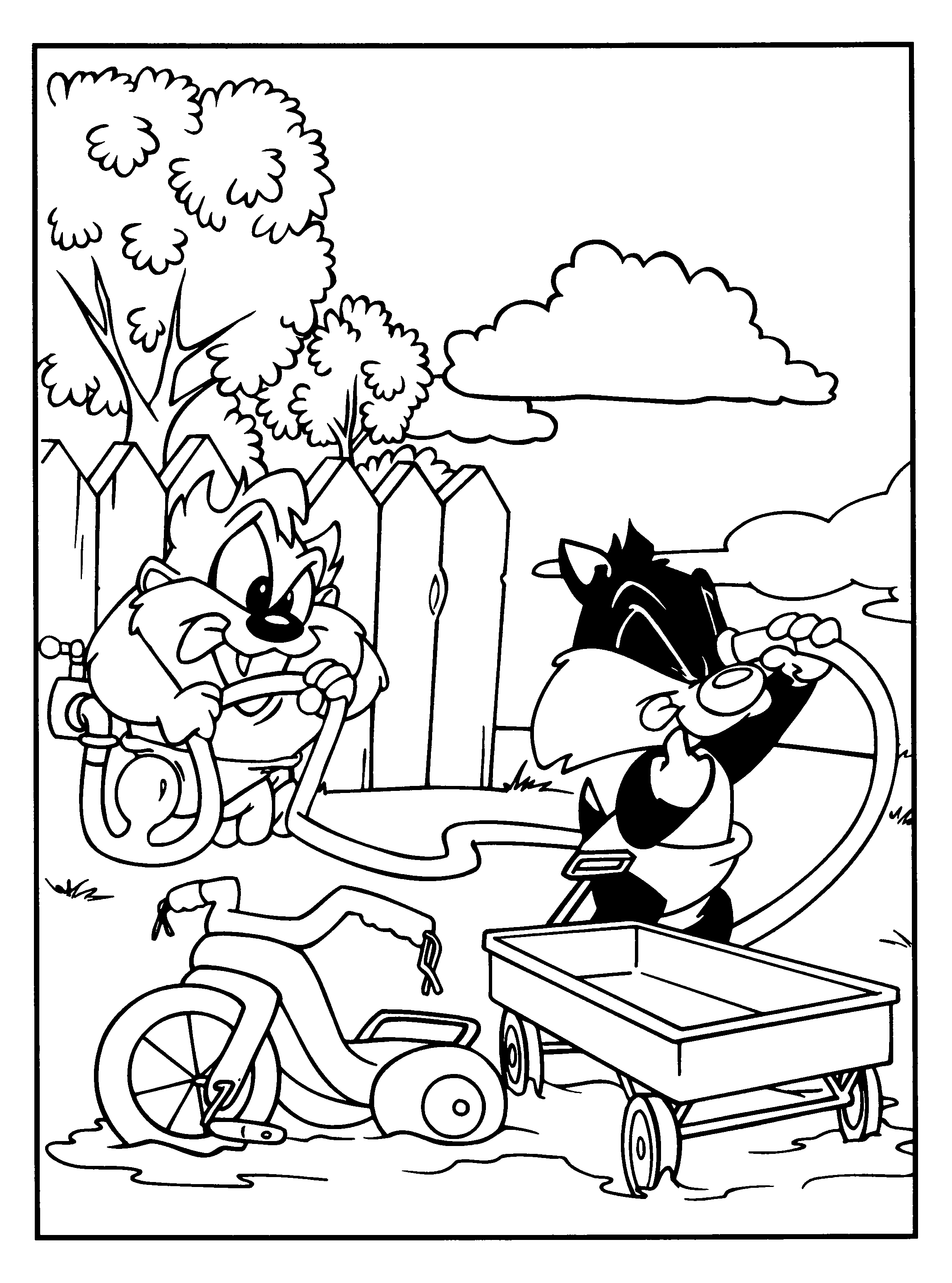 Página para colorir: músicas de bebê looney (desenhos animados) #26686 - Páginas para Colorir Imprimíveis Gratuitamente