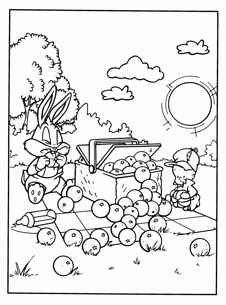 Página para colorir: músicas de bebê looney (desenhos animados) #26707 - Páginas para Colorir Imprimíveis Gratuitamente