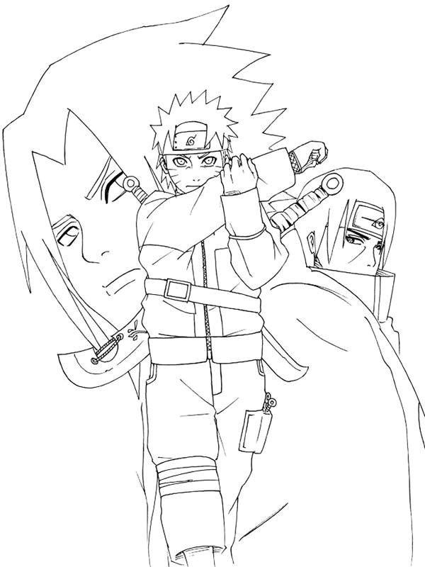 Página para colorir: naruto (desenhos animados) #38230 - Páginas para Colorir Imprimíveis Gratuitamente