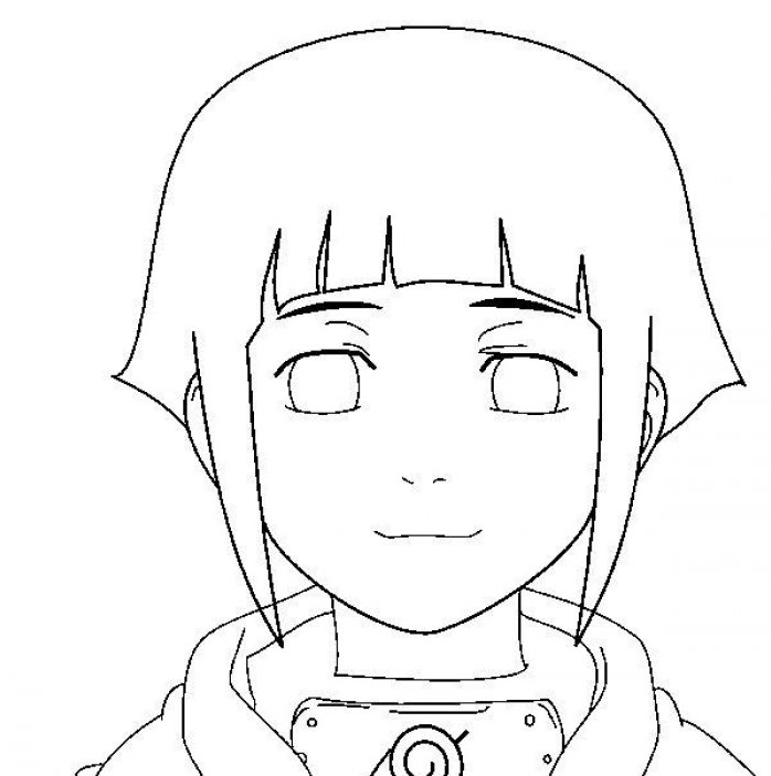 hinata para colorir