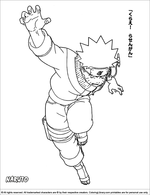 Página para colorir: naruto (desenhos animados) #38389 - Páginas para Colorir Imprimíveis Gratuitamente