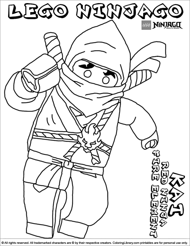 Desenhos de Ninjago para colorir - Páginas para impressão grátis