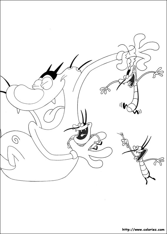Página para colorir: Oggy e as Baratas (desenhos animados) #37865 - Páginas para Colorir Imprimíveis Gratuitamente
