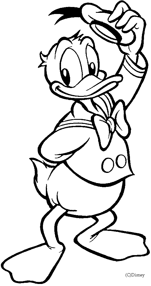 Página para colorir: Pato Donald (desenhos animados) #30118 - Páginas para Colorir Imprimíveis Gratuitamente