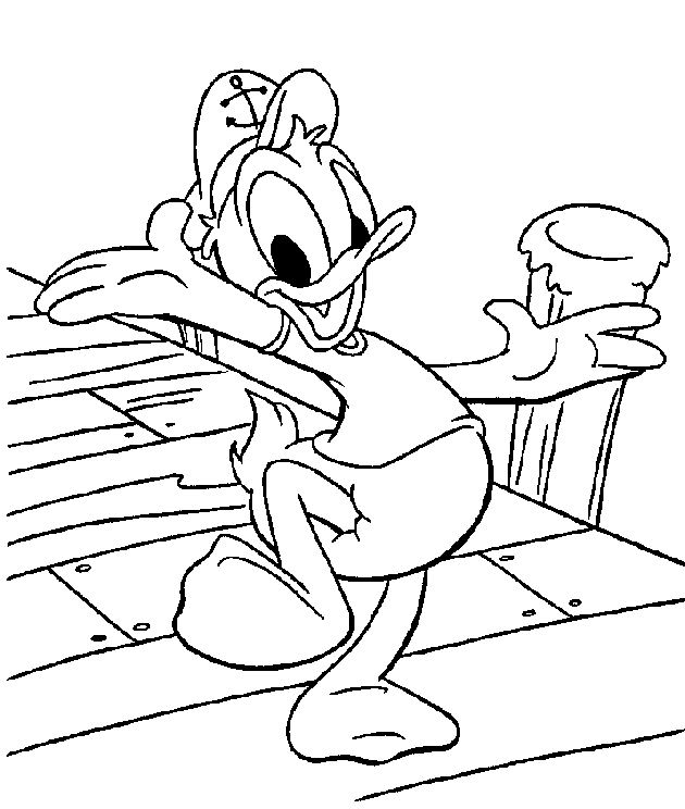 Página para colorir: Pato Donald (desenhos animados) #30137 - Páginas para Colorir Imprimíveis Gratuitamente