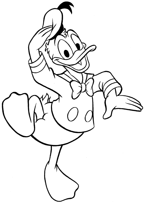 Página para colorir: Pato Donald (desenhos animados) #30142 - Páginas para Colorir Imprimíveis Gratuitamente