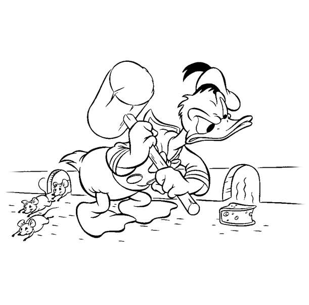 Página para colorir: Pato Donald (desenhos animados) #30150 - Páginas para Colorir Imprimíveis Gratuitamente