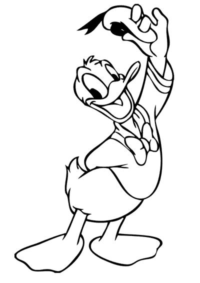 Página para colorir: Pato Donald (desenhos animados) #30156 - Páginas para Colorir Imprimíveis Gratuitamente