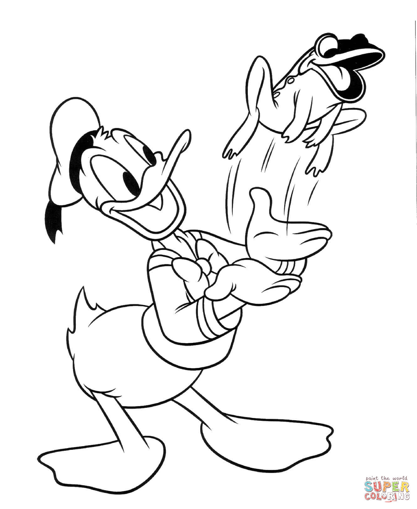 Página para colorir: Pato Donald (desenhos animados) #30161 - Páginas para Colorir Imprimíveis Gratuitamente