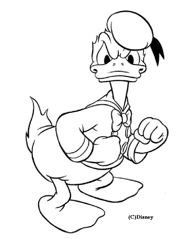 Página para colorir: Pato Donald (desenhos animados) #30274 - Páginas para Colorir Imprimíveis Gratuitamente