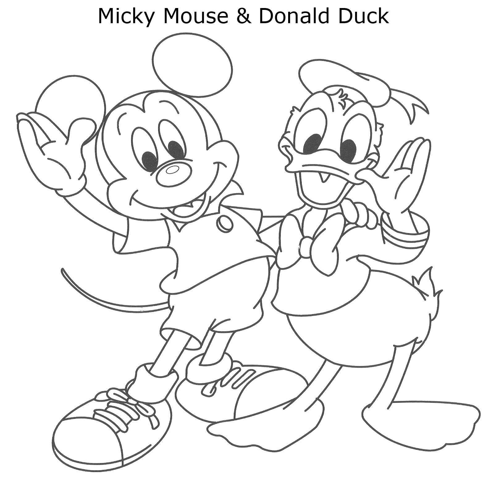 Página para colorir: Pato Donald (desenhos animados) #30311 - Páginas para Colorir Imprimíveis Gratuitamente