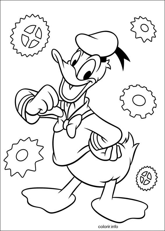 Página para colorir: Pato Donald (desenhos animados) #30380 - Páginas para Colorir Imprimíveis Gratuitamente