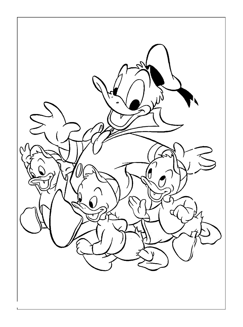 Página para colorir: Pato Donald (desenhos animados) #30407 - Páginas para Colorir Imprimíveis Gratuitamente