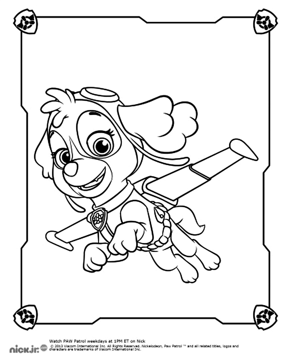 Página para colorir: Patrulha da pata (desenhos animados) #44247 - Páginas para Colorir Imprimíveis Gratuitamente