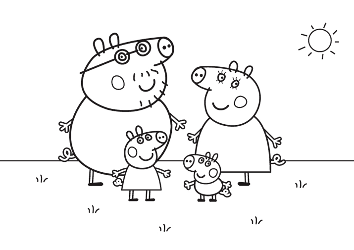 Página para colorir: Peppa Pig (desenhos animados) #43905 - Páginas para Colorir Imprimíveis Gratuitamente