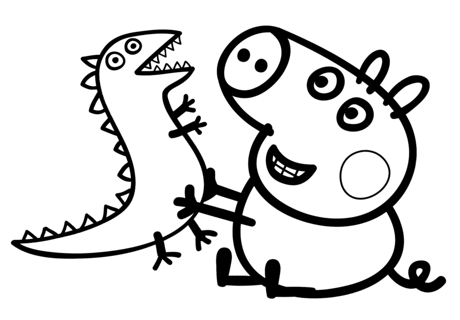 Página para colorir: Peppa Pig (desenhos animados) #43906 - Páginas para Colorir Imprimíveis Gratuitamente