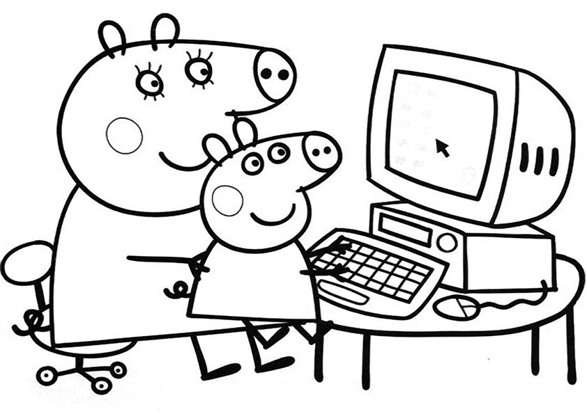 Página para colorir: Peppa Pig (desenhos animados) #43922 - Páginas para Colorir Imprimíveis Gratuitamente