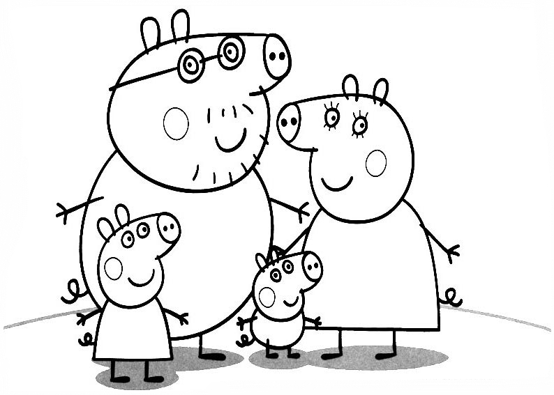 Desenhos da Peppa Pig para Imprimir e Colorir