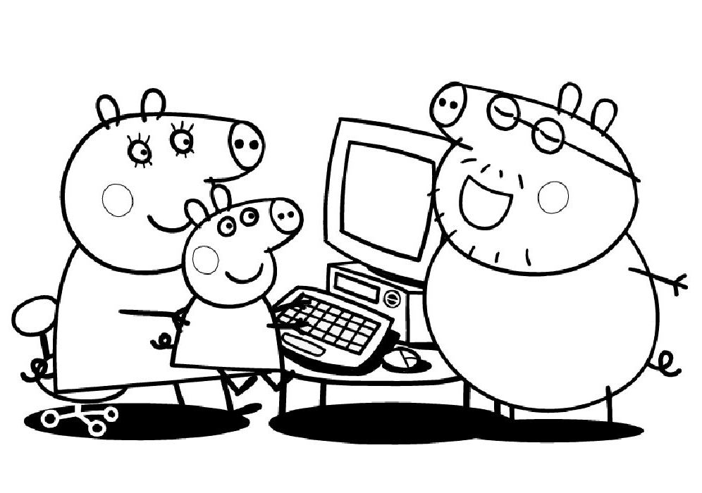 Página para colorir: Peppa Pig (desenhos animados) #43934 - Páginas para Colorir Imprimíveis Gratuitamente
