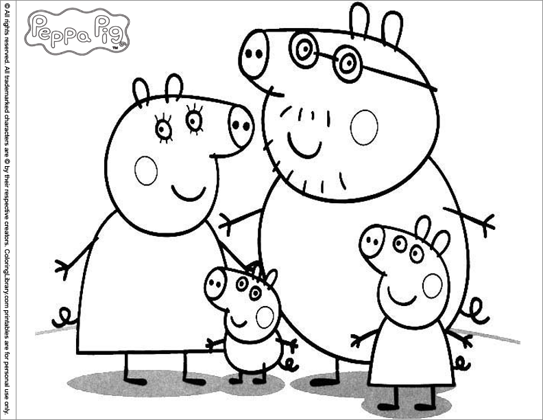 Página para colorir: Peppa Pig (desenhos animados) #43938 - Páginas para Colorir Imprimíveis Gratuitamente