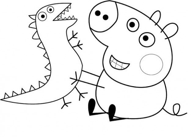 Página para colorir: Peppa Pig (desenhos animados) #43944 - Páginas para Colorir Imprimíveis Gratuitamente