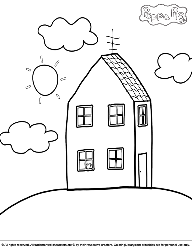 Imprimir e Colorir Desenho da Peppa Pig  Coloriage peppa pig, Image  coloriage, Coloriage