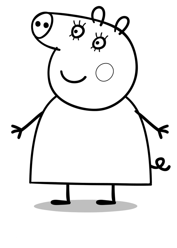 Página para colorir: Peppa Pig (desenhos animados) #43953 - Páginas para Colorir Imprimíveis Gratuitamente