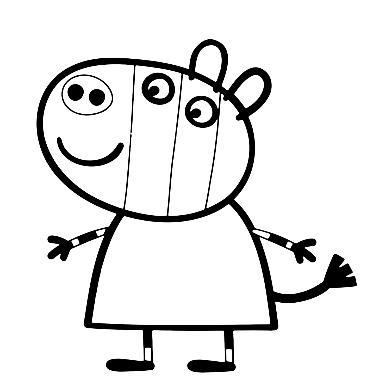 Página para colorir: Peppa Pig (desenhos animados) #43956 - Páginas para Colorir Imprimíveis Gratuitamente