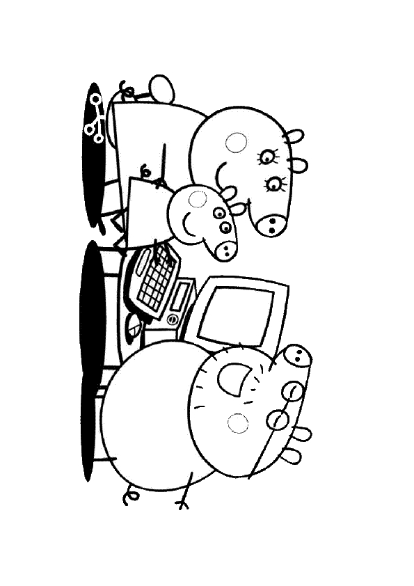 Página para colorir: Peppa Pig (desenhos animados) #43986 - Páginas para Colorir Imprimíveis Gratuitamente
