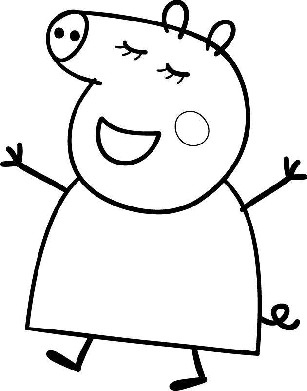 Página para colorir: Peppa Pig (desenhos animados) #43993 - Páginas para Colorir Imprimíveis Gratuitamente
