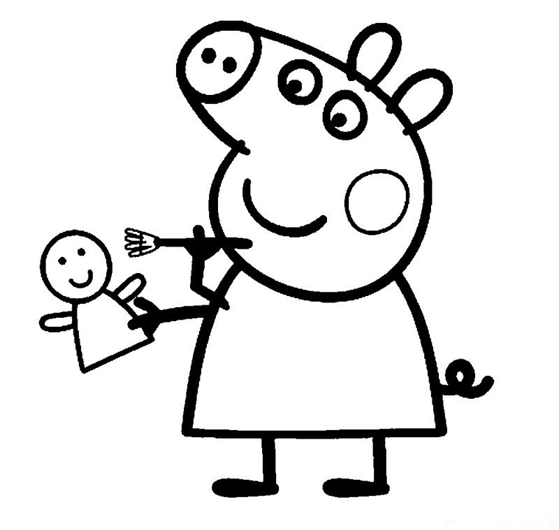 Página para colorir: Peppa Pig (desenhos animados) #43995 - Páginas para Colorir Imprimíveis Gratuitamente