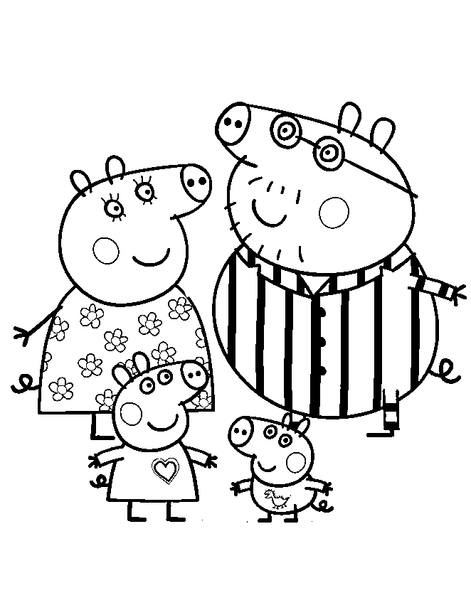 Página para colorir: Peppa Pig (desenhos animados) #44029 - Páginas para Colorir Imprimíveis Gratuitamente