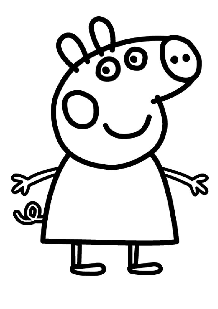 Página para colorir: Peppa Pig (desenhos animados) #44034 - Páginas para Colorir Imprimíveis Gratuitamente