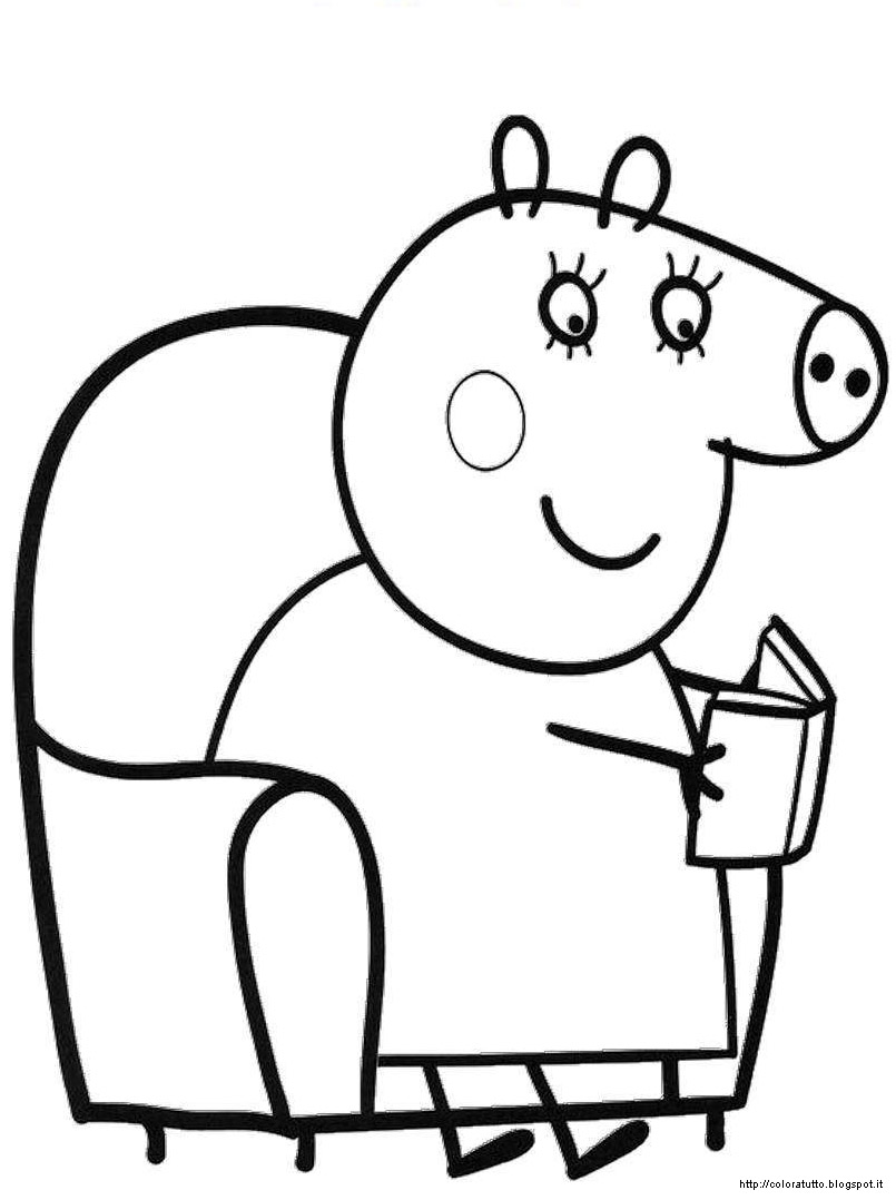 Página para colorir: Peppa Pig (desenhos animados) #44044 - Páginas para Colorir Imprimíveis Gratuitamente